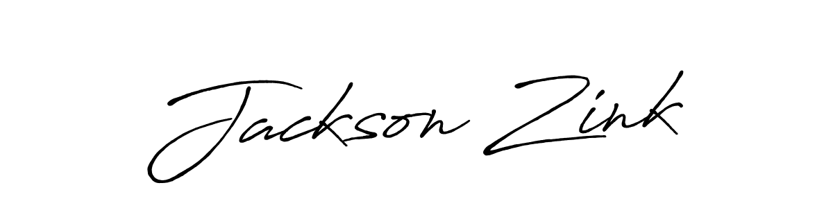 How to make Jackson Zink name signature. Use Antro_Vectra_Bolder style for creating short signs online. This is the latest handwritten sign. Jackson Zink signature style 7 images and pictures png