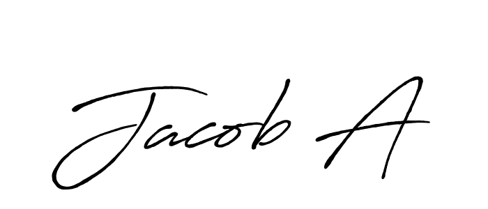 Design your own signature with our free online signature maker. With this signature software, you can create a handwritten (Antro_Vectra_Bolder) signature for name Jacob A. Jacob A signature style 7 images and pictures png