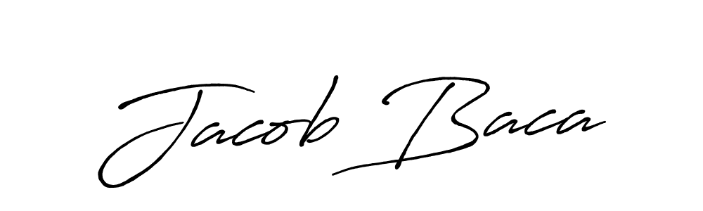Make a beautiful signature design for name Jacob Baca. With this signature (Antro_Vectra_Bolder) style, you can create a handwritten signature for free. Jacob Baca signature style 7 images and pictures png