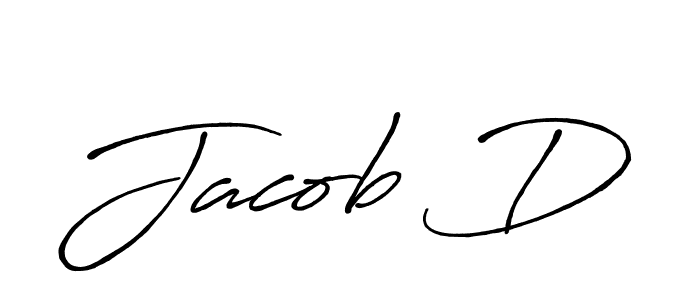 Similarly Antro_Vectra_Bolder is the best handwritten signature design. Signature creator online .You can use it as an online autograph creator for name Jacob D. Jacob D signature style 7 images and pictures png