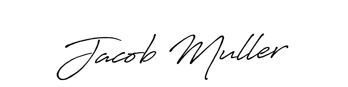 Create a beautiful signature design for name Jacob Muller. With this signature (Antro_Vectra_Bolder) fonts, you can make a handwritten signature for free. Jacob Muller signature style 7 images and pictures png