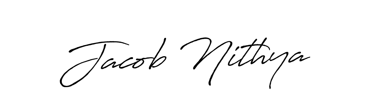 Also we have Jacob Nithya name is the best signature style. Create professional handwritten signature collection using Antro_Vectra_Bolder autograph style. Jacob Nithya signature style 7 images and pictures png