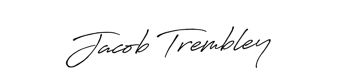 Make a beautiful signature design for name Jacob Trembley. With this signature (Antro_Vectra_Bolder) style, you can create a handwritten signature for free. Jacob Trembley signature style 7 images and pictures png