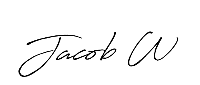 Once you've used our free online signature maker to create your best signature Antro_Vectra_Bolder style, it's time to enjoy all of the benefits that Jacob W name signing documents. Jacob W signature style 7 images and pictures png