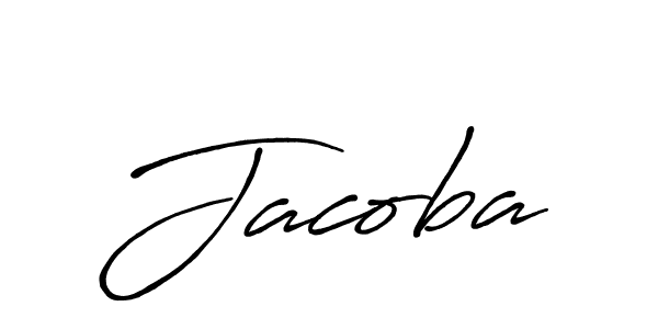 Use a signature maker to create a handwritten signature online. With this signature software, you can design (Antro_Vectra_Bolder) your own signature for name Jacoba. Jacoba signature style 7 images and pictures png