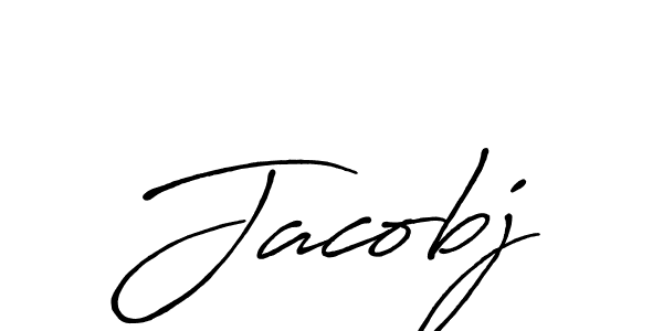 Make a beautiful signature design for name Jacobj. With this signature (Antro_Vectra_Bolder) style, you can create a handwritten signature for free. Jacobj signature style 7 images and pictures png