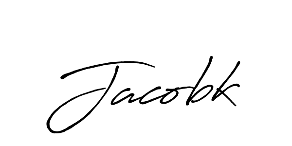 How to make Jacobk name signature. Use Antro_Vectra_Bolder style for creating short signs online. This is the latest handwritten sign. Jacobk signature style 7 images and pictures png