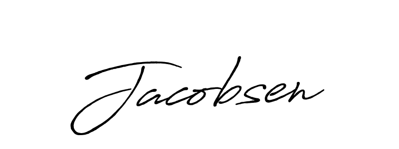 if you are searching for the best signature style for your name Jacobsen. so please give up your signature search. here we have designed multiple signature styles  using Antro_Vectra_Bolder. Jacobsen signature style 7 images and pictures png