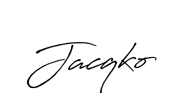 Also we have Jacqko name is the best signature style. Create professional handwritten signature collection using Antro_Vectra_Bolder autograph style. Jacqko signature style 7 images and pictures png