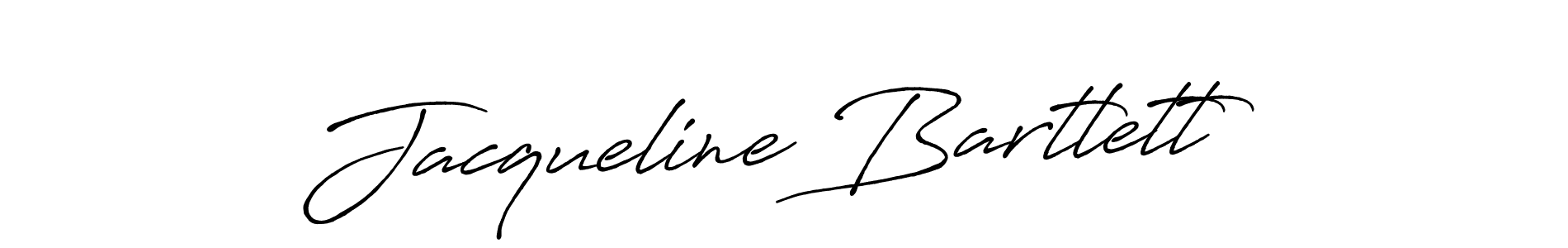 Create a beautiful signature design for name Jacqueline Bartlett. With this signature (Antro_Vectra_Bolder) fonts, you can make a handwritten signature for free. Jacqueline Bartlett signature style 7 images and pictures png