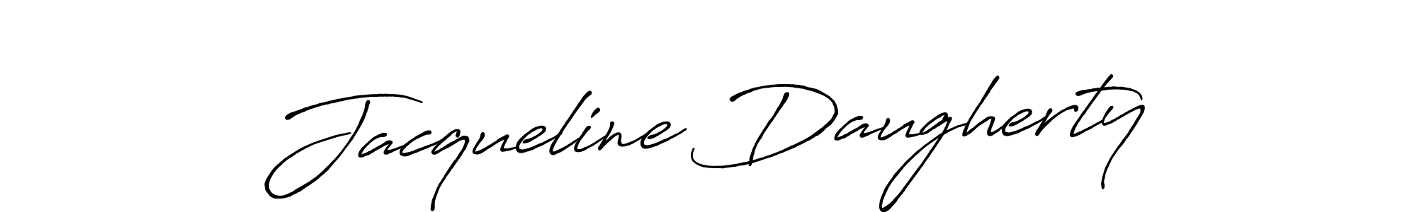 Also You can easily find your signature by using the search form. We will create Jacqueline Daugherty name handwritten signature images for you free of cost using Antro_Vectra_Bolder sign style. Jacqueline Daugherty signature style 7 images and pictures png