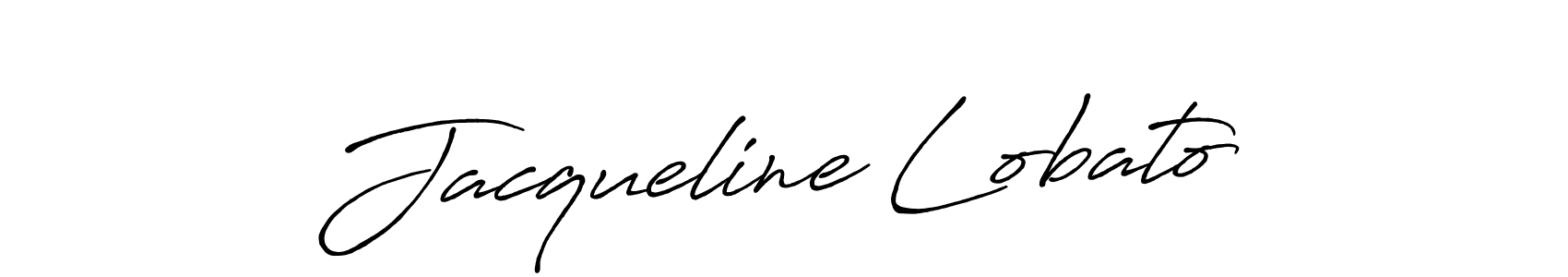 Design your own signature with our free online signature maker. With this signature software, you can create a handwritten (Antro_Vectra_Bolder) signature for name Jacqueline Lobato. Jacqueline Lobato signature style 7 images and pictures png