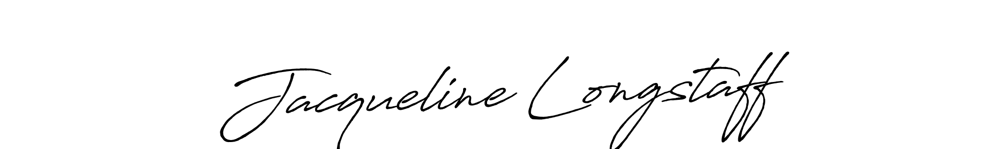 Use a signature maker to create a handwritten signature online. With this signature software, you can design (Antro_Vectra_Bolder) your own signature for name Jacqueline Longstaff. Jacqueline Longstaff signature style 7 images and pictures png