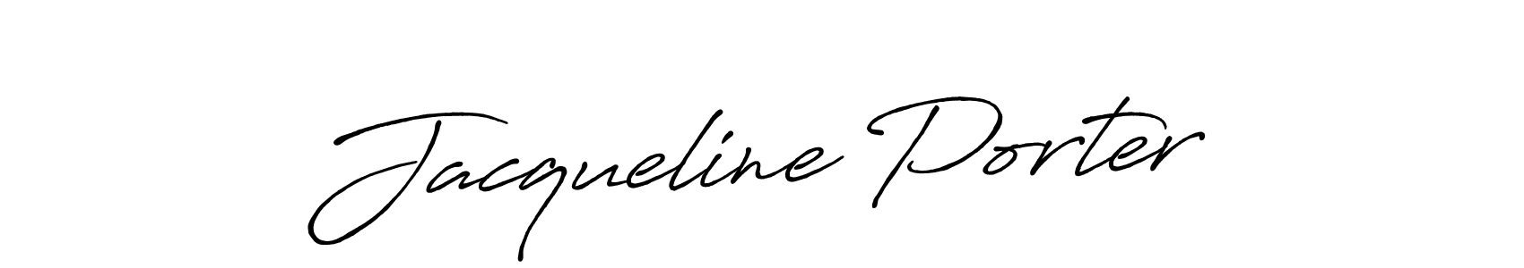 Design your own signature with our free online signature maker. With this signature software, you can create a handwritten (Antro_Vectra_Bolder) signature for name Jacqueline Porter. Jacqueline Porter signature style 7 images and pictures png