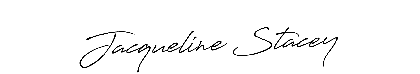 Make a beautiful signature design for name Jacqueline Stacey. With this signature (Antro_Vectra_Bolder) style, you can create a handwritten signature for free. Jacqueline Stacey signature style 7 images and pictures png