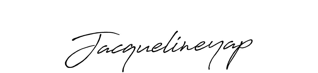 Jacquelineyap stylish signature style. Best Handwritten Sign (Antro_Vectra_Bolder) for my name. Handwritten Signature Collection Ideas for my name Jacquelineyap. Jacquelineyap signature style 7 images and pictures png