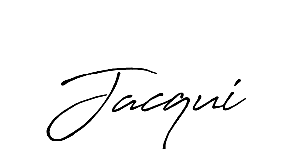 How to make Jacqui name signature. Use Antro_Vectra_Bolder style for creating short signs online. This is the latest handwritten sign. Jacqui signature style 7 images and pictures png