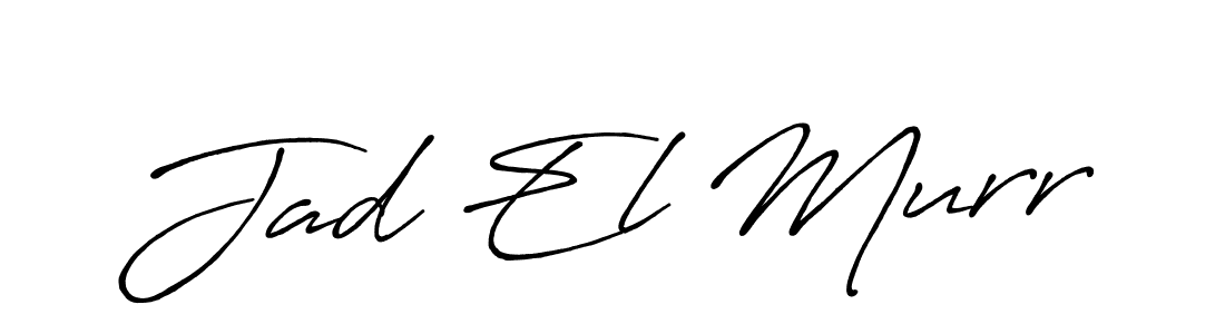 Create a beautiful signature design for name Jad El Murr. With this signature (Antro_Vectra_Bolder) fonts, you can make a handwritten signature for free. Jad El Murr signature style 7 images and pictures png