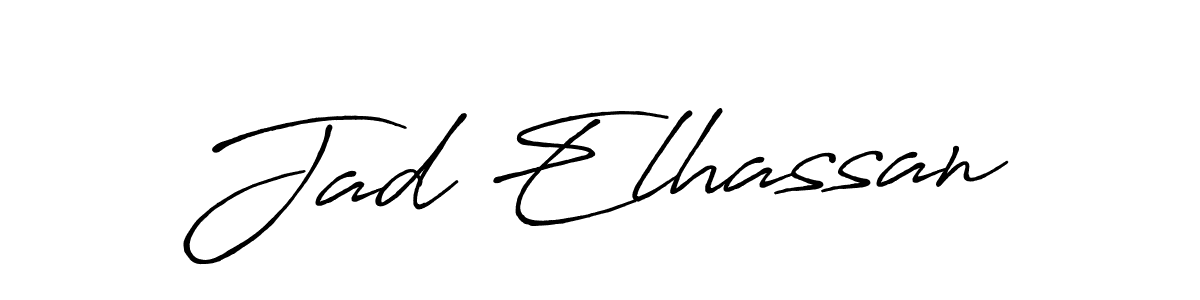 Make a beautiful signature design for name Jad Elhassan. Use this online signature maker to create a handwritten signature for free. Jad Elhassan signature style 7 images and pictures png