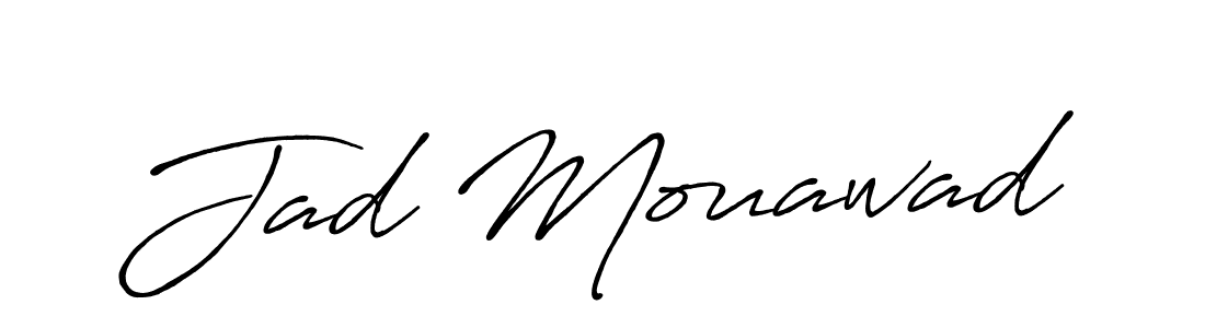 Make a beautiful signature design for name Jad Mouawad. With this signature (Antro_Vectra_Bolder) style, you can create a handwritten signature for free. Jad Mouawad signature style 7 images and pictures png