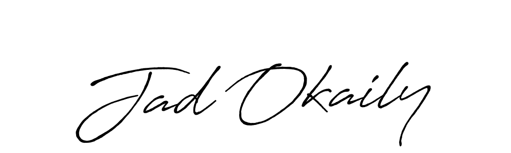 Once you've used our free online signature maker to create your best signature Antro_Vectra_Bolder style, it's time to enjoy all of the benefits that Jad Okaily name signing documents. Jad Okaily signature style 7 images and pictures png