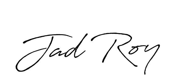 Also You can easily find your signature by using the search form. We will create Jad Roy name handwritten signature images for you free of cost using Antro_Vectra_Bolder sign style. Jad Roy signature style 7 images and pictures png