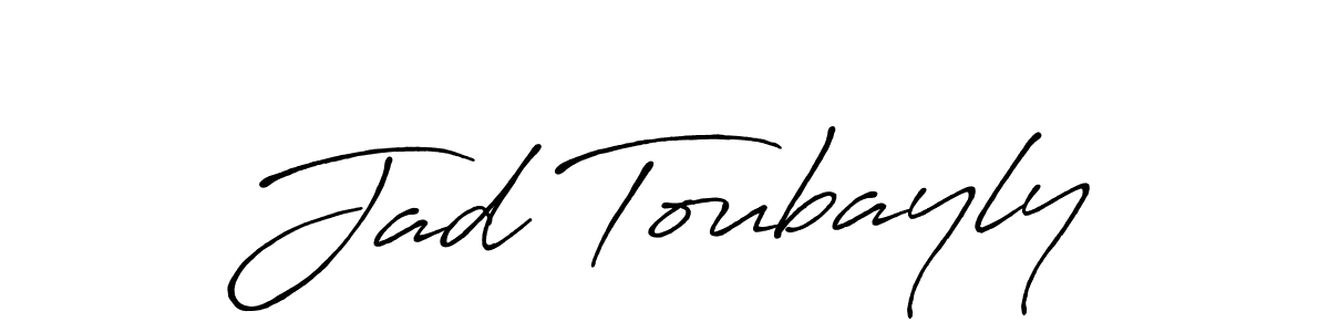 Once you've used our free online signature maker to create your best signature Antro_Vectra_Bolder style, it's time to enjoy all of the benefits that Jad Toubayly name signing documents. Jad Toubayly signature style 7 images and pictures png