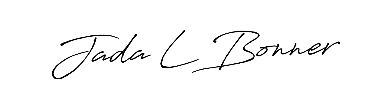 Antro_Vectra_Bolder is a professional signature style that is perfect for those who want to add a touch of class to their signature. It is also a great choice for those who want to make their signature more unique. Get Jada L Bonner name to fancy signature for free. Jada L Bonner signature style 7 images and pictures png