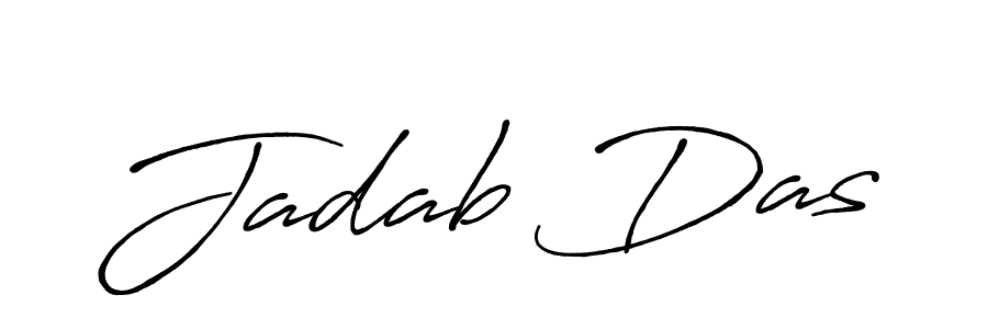 The best way (Antro_Vectra_Bolder) to make a short signature is to pick only two or three words in your name. The name Jadab Das include a total of six letters. For converting this name. Jadab Das signature style 7 images and pictures png