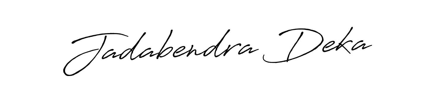 How to make Jadabendra Deka signature? Antro_Vectra_Bolder is a professional autograph style. Create handwritten signature for Jadabendra Deka name. Jadabendra Deka signature style 7 images and pictures png