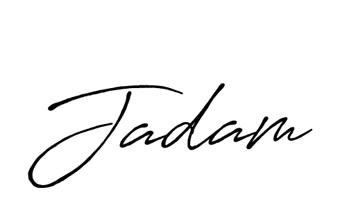Design your own signature with our free online signature maker. With this signature software, you can create a handwritten (Antro_Vectra_Bolder) signature for name Jadam. Jadam signature style 7 images and pictures png