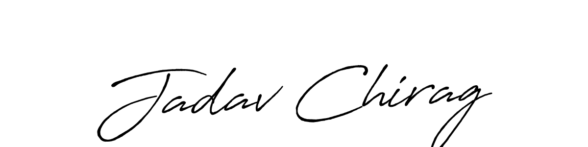It looks lik you need a new signature style for name Jadav Chirag. Design unique handwritten (Antro_Vectra_Bolder) signature with our free signature maker in just a few clicks. Jadav Chirag signature style 7 images and pictures png