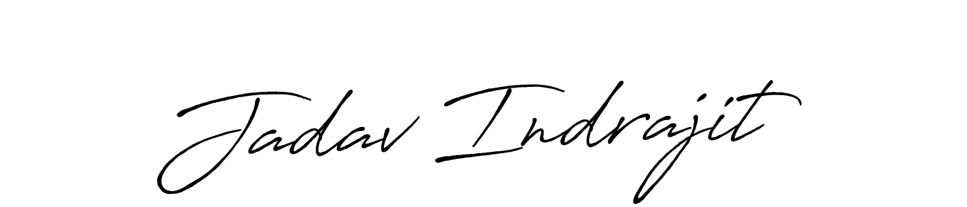 Make a beautiful signature design for name Jadav Indrajit. With this signature (Antro_Vectra_Bolder) style, you can create a handwritten signature for free. Jadav Indrajit signature style 7 images and pictures png