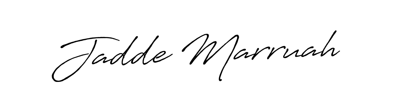 How to make Jadde Marruah signature? Antro_Vectra_Bolder is a professional autograph style. Create handwritten signature for Jadde Marruah name. Jadde Marruah signature style 7 images and pictures png