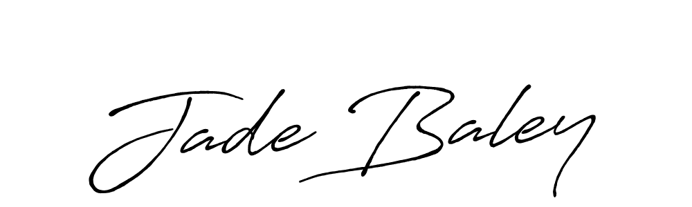 Jade Baley stylish signature style. Best Handwritten Sign (Antro_Vectra_Bolder) for my name. Handwritten Signature Collection Ideas for my name Jade Baley. Jade Baley signature style 7 images and pictures png