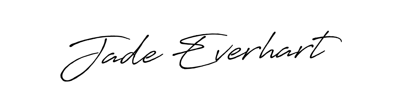 Also You can easily find your signature by using the search form. We will create Jade Everhart name handwritten signature images for you free of cost using Antro_Vectra_Bolder sign style. Jade Everhart signature style 7 images and pictures png