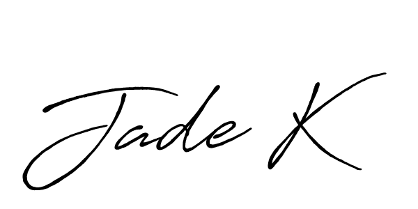 Also You can easily find your signature by using the search form. We will create Jade K name handwritten signature images for you free of cost using Antro_Vectra_Bolder sign style. Jade K signature style 7 images and pictures png