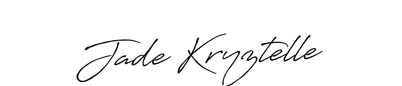 This is the best signature style for the Jade Kryztelle name. Also you like these signature font (Antro_Vectra_Bolder). Mix name signature. Jade Kryztelle signature style 7 images and pictures png