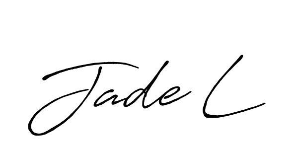 Also we have Jade L name is the best signature style. Create professional handwritten signature collection using Antro_Vectra_Bolder autograph style. Jade L signature style 7 images and pictures png