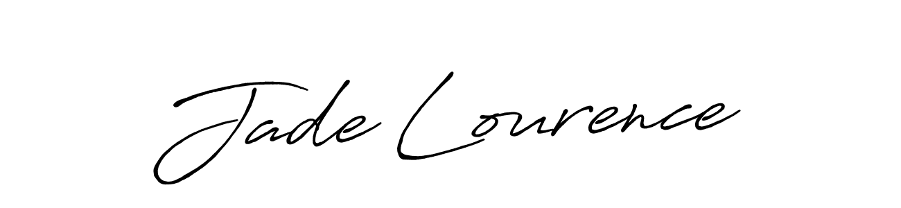 Design your own signature with our free online signature maker. With this signature software, you can create a handwritten (Antro_Vectra_Bolder) signature for name Jade Lourence. Jade Lourence signature style 7 images and pictures png