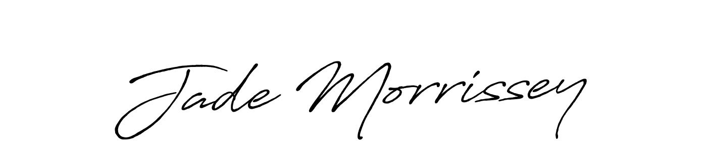 Design your own signature with our free online signature maker. With this signature software, you can create a handwritten (Antro_Vectra_Bolder) signature for name Jade Morrissey. Jade Morrissey signature style 7 images and pictures png