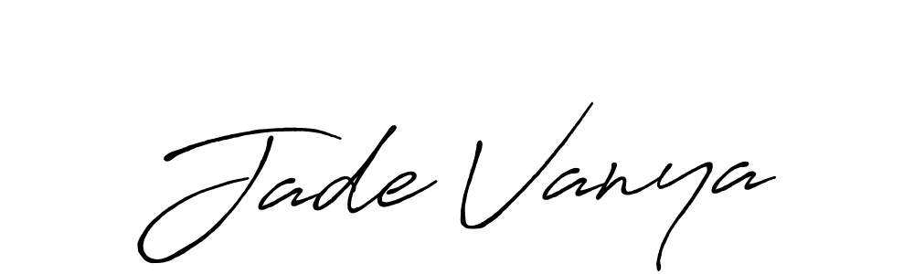 You can use this online signature creator to create a handwritten signature for the name Jade Vanya. This is the best online autograph maker. Jade Vanya signature style 7 images and pictures png