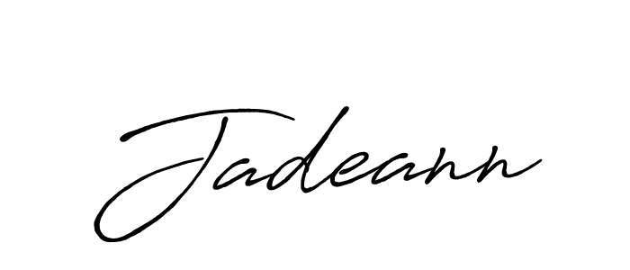 Make a beautiful signature design for name Jadeann. Use this online signature maker to create a handwritten signature for free. Jadeann signature style 7 images and pictures png