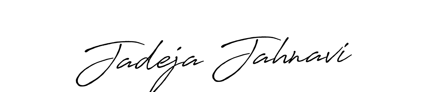 You should practise on your own different ways (Antro_Vectra_Bolder) to write your name (Jadeja Jahnavi) in signature. don't let someone else do it for you. Jadeja Jahnavi signature style 7 images and pictures png