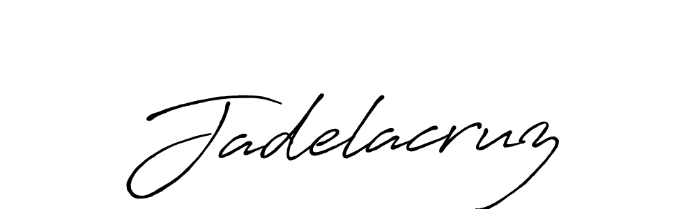 You should practise on your own different ways (Antro_Vectra_Bolder) to write your name (Jadelacruz) in signature. don't let someone else do it for you. Jadelacruz signature style 7 images and pictures png