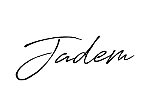 How to make Jadem signature? Antro_Vectra_Bolder is a professional autograph style. Create handwritten signature for Jadem name. Jadem signature style 7 images and pictures png