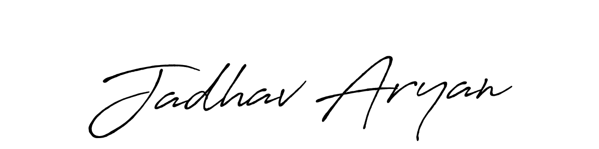 Once you've used our free online signature maker to create your best signature Antro_Vectra_Bolder style, it's time to enjoy all of the benefits that Jadhav Aryan name signing documents. Jadhav Aryan signature style 7 images and pictures png