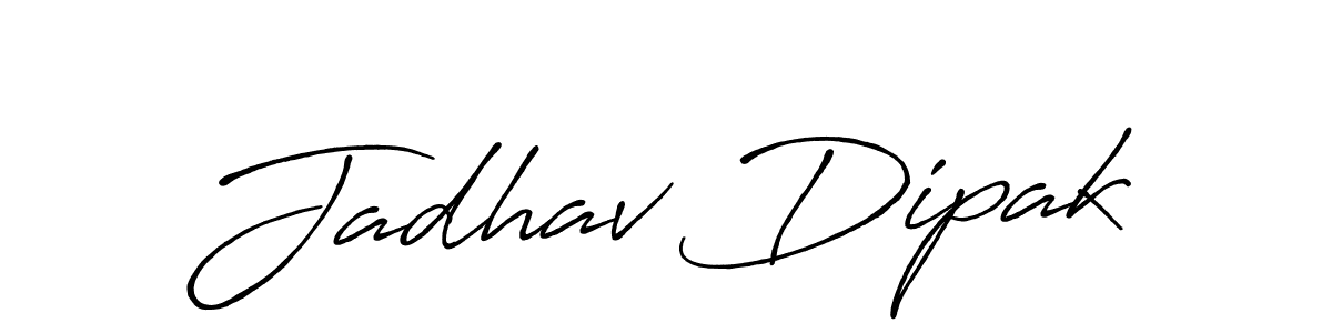 This is the best signature style for the Jadhav Dipak name. Also you like these signature font (Antro_Vectra_Bolder). Mix name signature. Jadhav Dipak signature style 7 images and pictures png
