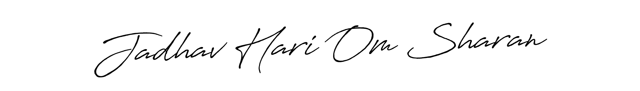 Also You can easily find your signature by using the search form. We will create Jadhav Hari Om Sharan name handwritten signature images for you free of cost using Antro_Vectra_Bolder sign style. Jadhav Hari Om Sharan signature style 7 images and pictures png