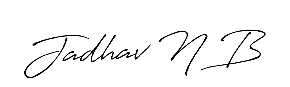 Best and Professional Signature Style for Jadhav N B. Antro_Vectra_Bolder Best Signature Style Collection. Jadhav N B signature style 7 images and pictures png